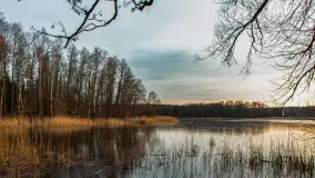 Zachód słońca nad jeziorem Siercze, luty 2023 - zdjęcie 7