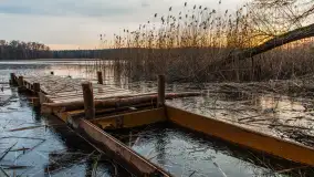 Zachód słońca nad jeziorem Siercze, luty 2023 - zdjęcie 25