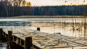 Zachód słońca nad jeziorem Siercze, luty 2023 - zdjęcie 14