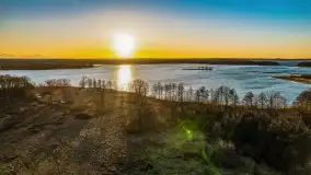 Zachód słońca nad jeziorem Kirsajty, luty 2023 r. - zdjęcie 8