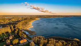 Zachód słońca nad jeziorem Kirsajty, luty 2023 r. - zdjęcie 22