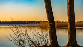 Zachód słońca nad jeziorem Mamry, luty 2023 r. - zdjęcie 26