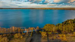 Zachód słońca nad jeziorem Gołdopiwo, marzec 2023 r. - zdjęcie 15