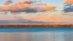 Zachód słońca nad jeziorem Gołdopiwo, marzec 2023 r. - zdjęcie 10