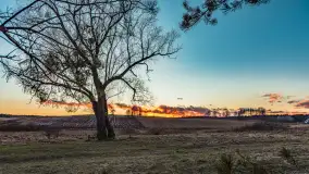 Zachód słońca nad jeziorem Gołdopiwo, marzec 2023 r. - zdjęcie 9