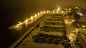 Nocne Giżycko z lotu ptaka, marzec 2023 r. - zdjęcie 45