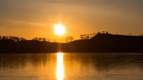 Zachód słońca nad jeziorem Tałty, końcówka lutego 2023 r. - zdjęcie 17