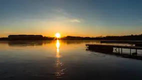 Zachód słońca nad jeziorem Tałty, końcówka lutego 2023 r. - zdjęcie 2