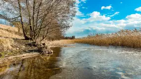 Grodzisko Św. Góra, jezioro Wojnowo, marzec 2023 r. - zdjęcie 1