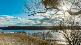 Grodzisko Św. Góra, jezioro Wojnowo, marzec 2023 r. - zdjęcie 5