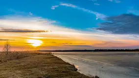 Zachód słońca nad jeziorem Mamry, plaża miejska w Węgorzewie - zdjęcie 13