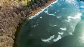 Mix marcowych ujęć Mazur z lotu ptaka - zdjęcie 36