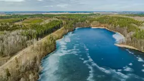 Mix marcowych ujęć Mazur z lotu ptaka - zdjęcie 15