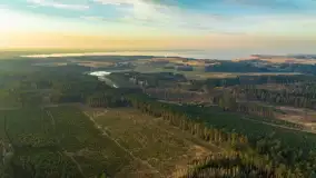 Mix marcowych ujęć Mazur z lotu ptaka - zdjęcie 16