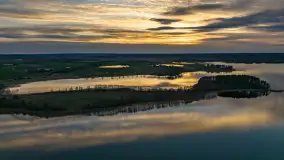 Wiosenny zachód słońca nad jeziorem Dejguny - zdjęcie 33