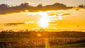 Zachód słońca nad rzeką Guber, kwiecień 2023 r. - zdjęcie 57