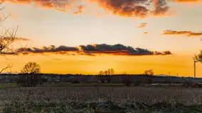 Zachód słońca nad rzeką Guber, kwiecień 2023 r. - zdjęcie 58