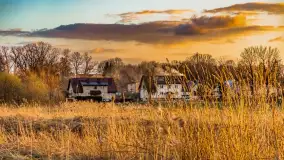 Zachód słońca nad rzeką Guber, kwiecień 2023 r. - zdjęcie 33