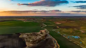 Zachód słońca nad rzeką Guber, kwiecień 2023 r. - zdjęcie 50