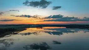 Zachód słońca nad jeziorem Dejguny, Lisi Ogon, kwiecień 2023 r. - zdjęcie 26