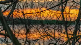 Zachód słońca nad jeziorem Dejgunek, kwiecień 2023 r.  - zdjęcie 37