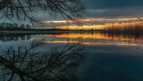 Zachód słońca nad jeziorem Dejgunek, kwiecień 2023 r.  - zdjęcie 31