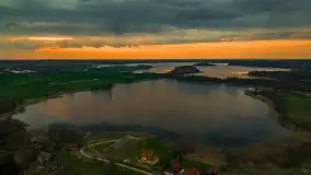 Zachód słońca nad jeziorem Dejgunek, kwiecień 2023 r.  - zdjęcie 15