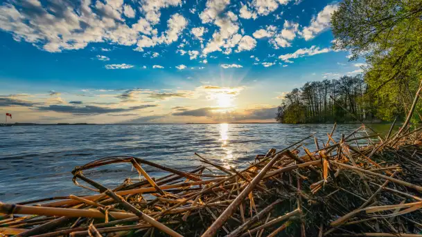 Wiosenny zachód słońca nad Darginem