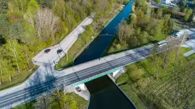 Kanał Niegociński na zdjęciach z drona, maj 2023 r. - zdjęcie 44