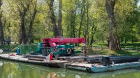 Kanał Łuczański w remoncie, postęp prac, maj 2023 r. - zdjęcie 20