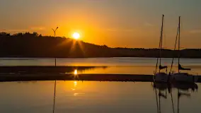 Zachód słońca nad jeziorem Kisajno, maj 2023 r. - zdjęcie 19