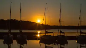 Zachód słońca nad jeziorem Kisajno, maj 2023 r. - zdjęcie 22