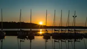 Zachód słońca nad jeziorem Kisajno, maj 2023 r. - zdjęcie 27