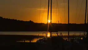 Zachód słońca nad jeziorem Kisajno, maj 2023 r. - zdjęcie 28