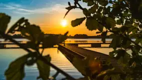 Zachód słońca nad jeziorem Tajty, okolice Wronki - zdjęcie 4