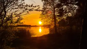 Zachód słońca nad jeziorem Tajty, okolice Wronki - zdjęcie 32