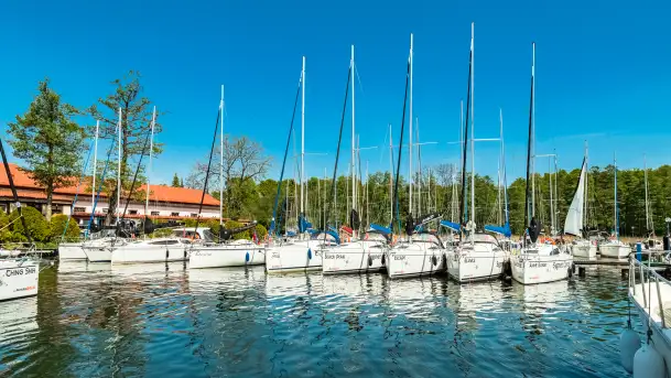 Port Piękna Góra nad jeziorem Tajty, maj 2023 r.