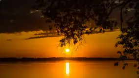 Zachód słońca nad jeziorem Kisajno, Pierkunowo - zdjęcie 3