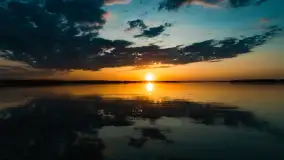 Zachód słońca nad jeziorem Kisajno, Pierkunowo - zdjęcie 11