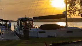 Zachód słońca nad jeziorem Świecajty, widok z Ognistego Ptaka, czerwiec 2023 r. - zdjęcie 2