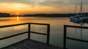 Wschód słońca nad jeziorem Kisajno, Łabędzi Ostrów, czerwiec 2023 r. - zdjęcie 27