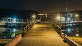 Nocne zdjęcia portu Łabędzi Ostrów, lipiec 2023 r. - zdjęcie 21