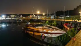 Nocne zdjęcia portu Łabędzi Ostrów, lipiec 2023 r. - zdjęcie 2