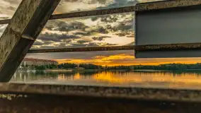 Zachód słońca nad jeziorem Tałty w Mikołajkach, czerwiec 2023 r. - zdjęcie 9