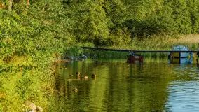 Wschód słońca nad jeziorem Mamry, Stanica Wodna Kietlice, sierpień 2023 r. - zdjęcie 45