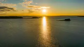 Wschód słońca nad jeziorem Mamry, Stanica Wodna Kietlice, sierpień 2023 r. - zdjęcie 57