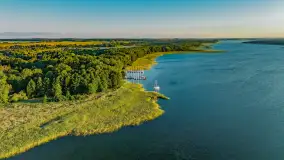 Wschód słońca nad jeziorem Mamry, Stanica Wodna Kietlice, sierpień 2023 r. - zdjęcie 29