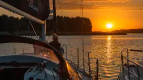 Zachód słońca nad jeziorem Święcajty, sierpień 2023 r. - zdjęcie 19