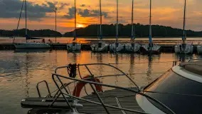 Zachód słońca nad jeziorem Kisajno, wrzesień 2023 r. - zdjęcie 9