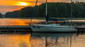 Zachód słońca nad jeziorem Kisajno, wrzesień 2023 r. - zdjęcie 20